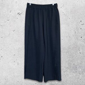 Nanette‎ Lepore Pants Wide Leg Elastic Waist Lightweight Fabric Black Women's 10